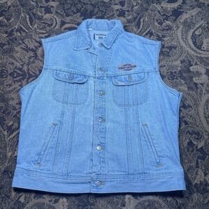 Harley-Davidson Light Blue Denim Vest